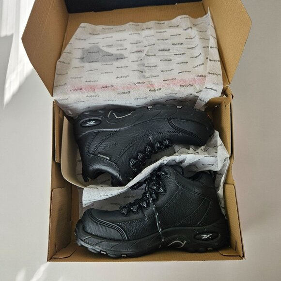 Reebok Womens Tiahawk Waterproof Composite Sport Work Boot 7W  Black Slip Resist - Picture 9 of 16